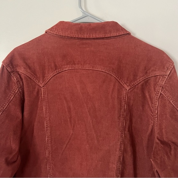 Northcrest Rust Corduroy Western Trucker Jacket 100% Cotton XL 18 Rodeo Country - Picture 10 of 11